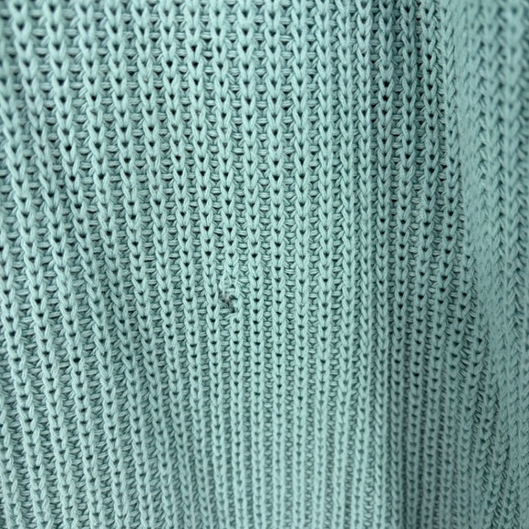 Torrid Pointelle Cardigan Balloon Sleeve Sweater Blue 5X Open Comfy Cozy Holiday - Picture 11 of 12